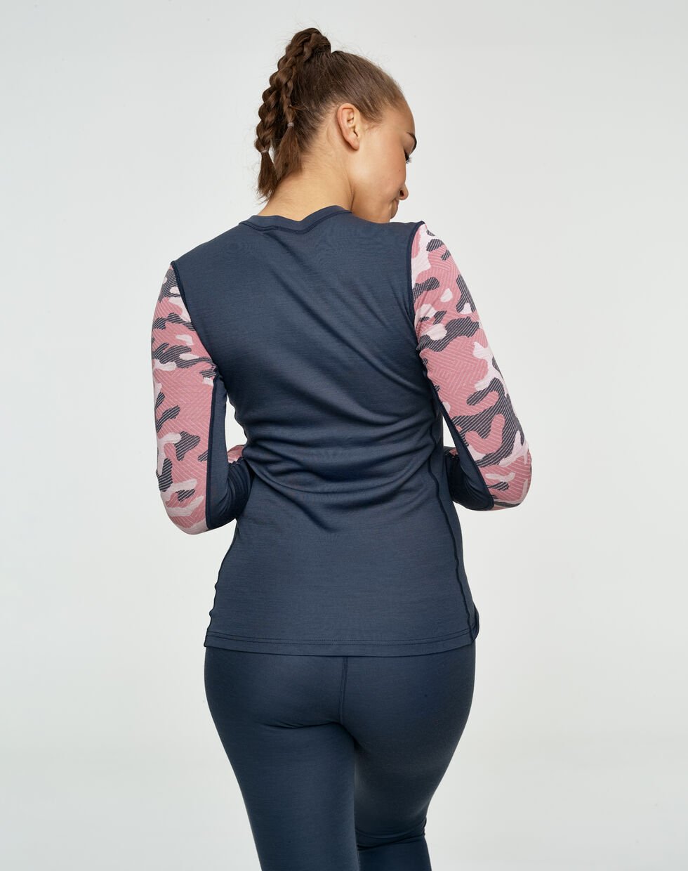 Kari Traa Kongle Long Sleeve Skiundertrøje Dame - Marin -