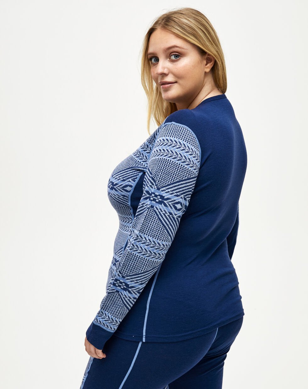 Kari Traa Sjarm Uldundertrøje 2XL-4XL – 100% Merino-uld -