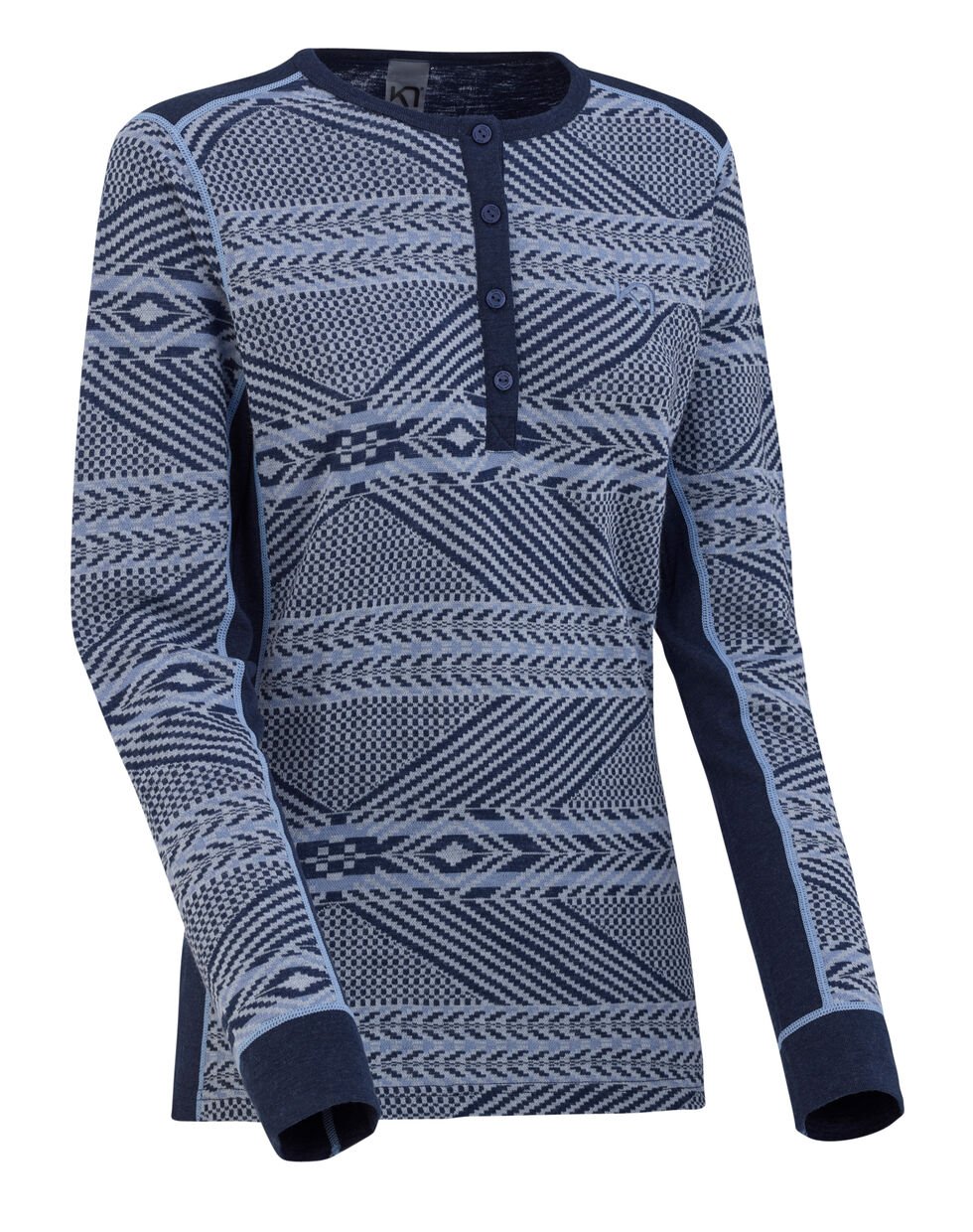 Kari Traa Sjarm Uldundertrøje 2XL-4XL – 100% Merino-uld - Nava