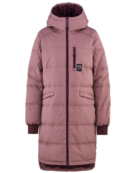 Kari Traa Rongve Parka Lang Dunjakke Dame - Taupe