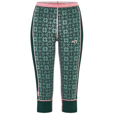 Kari Traa Rose Capri Pants Skiunderbukser Dame - Syrup - Murk Green