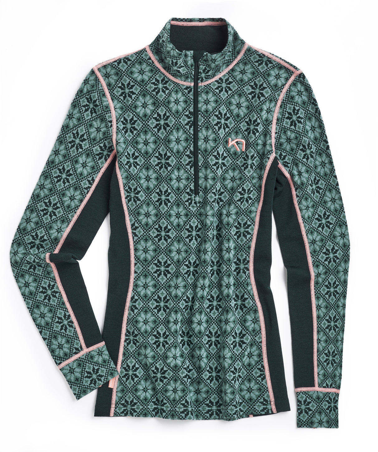 Kari Traa Rose Half Zip Skiundertrøje Dame - Murk Green -