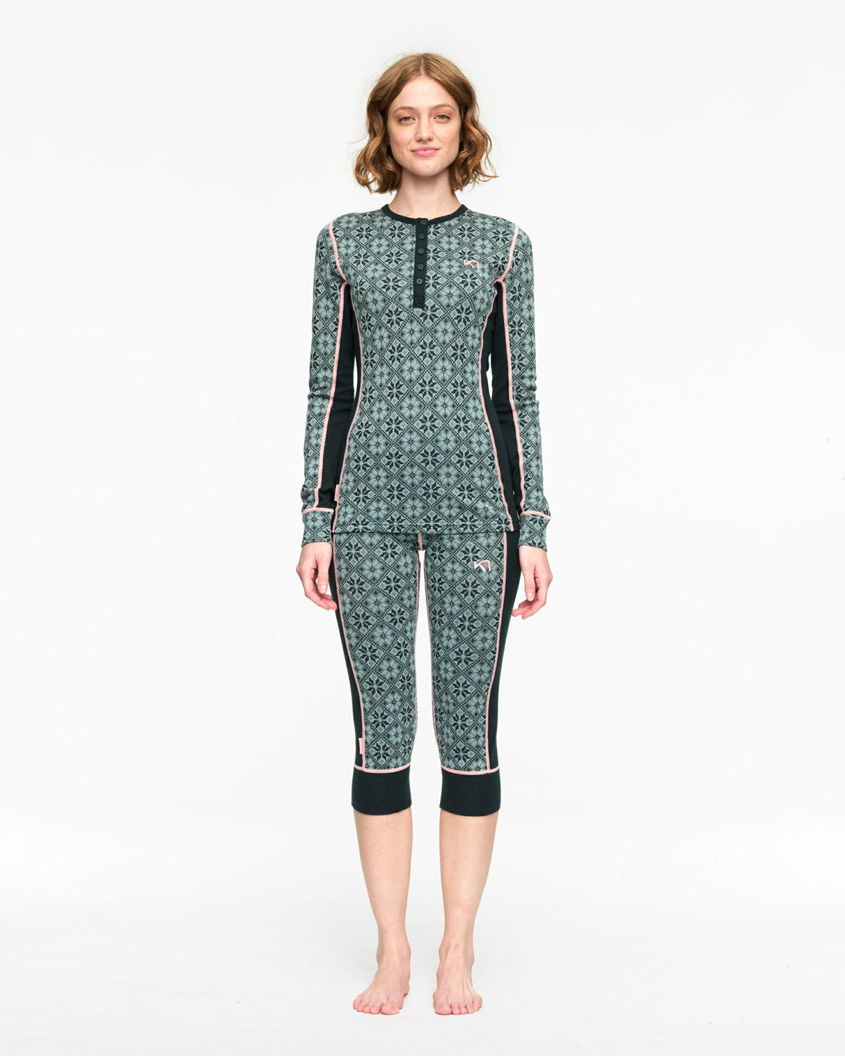 Kari Traa Rose Long Sleeve Skiundertrøje Dame - Murk Green -