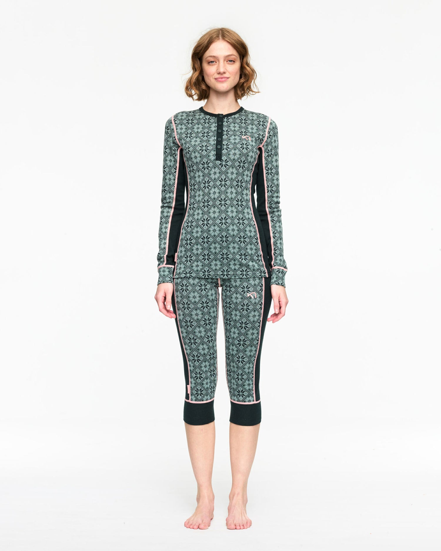 Kari Traa Rose Long Sleeve Skiundertrøje Dame - Murk Green -