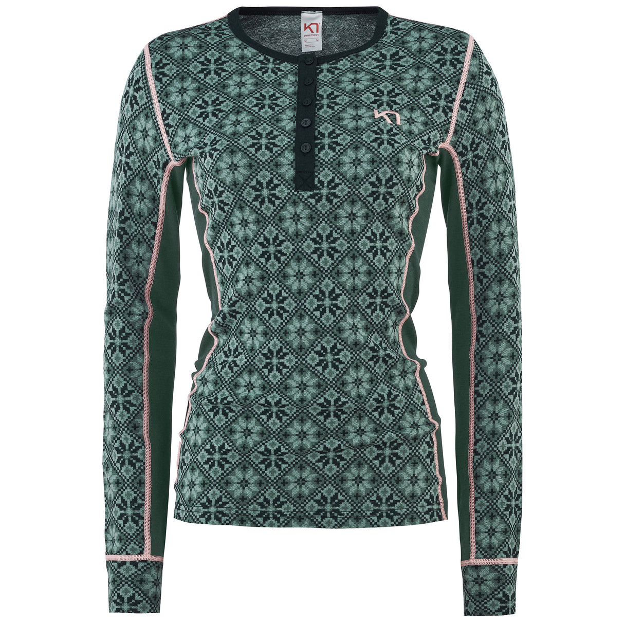 Kari Traa Rose Long Sleeve Skiundertrøje Dame - Murk Green -