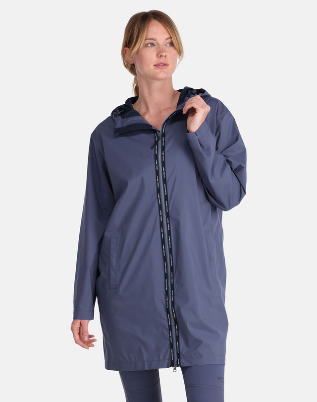 Kari Traa Bryn L Jacket Trenchcoat Jakke Dame - Moon Blue - Moon Blue