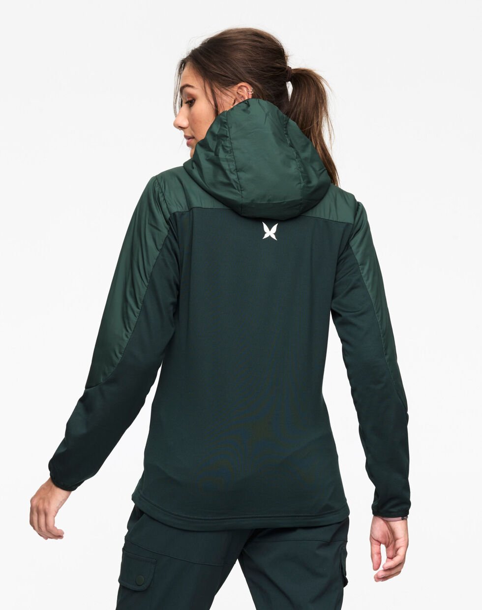 Kari Traa Sanne Hybrid Jakke Dame - Pine Dark Green -