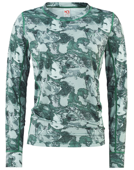 Kari Traa Fantastisk Long Sleeve Skiundertrøje Dame - Recycled Murk Green