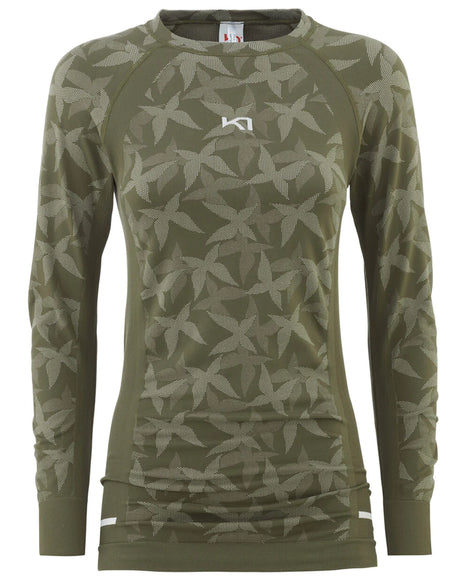 Kari Traa Butterfly Long Sleeve Trænings-T-shirt Dame - Tweed