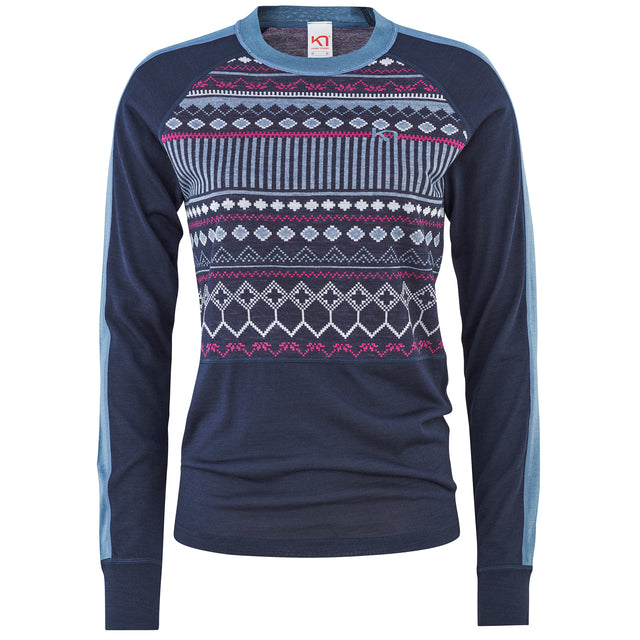 Kari Traa Tuva Long Sleeve Skiundertrøje Dame - Royal