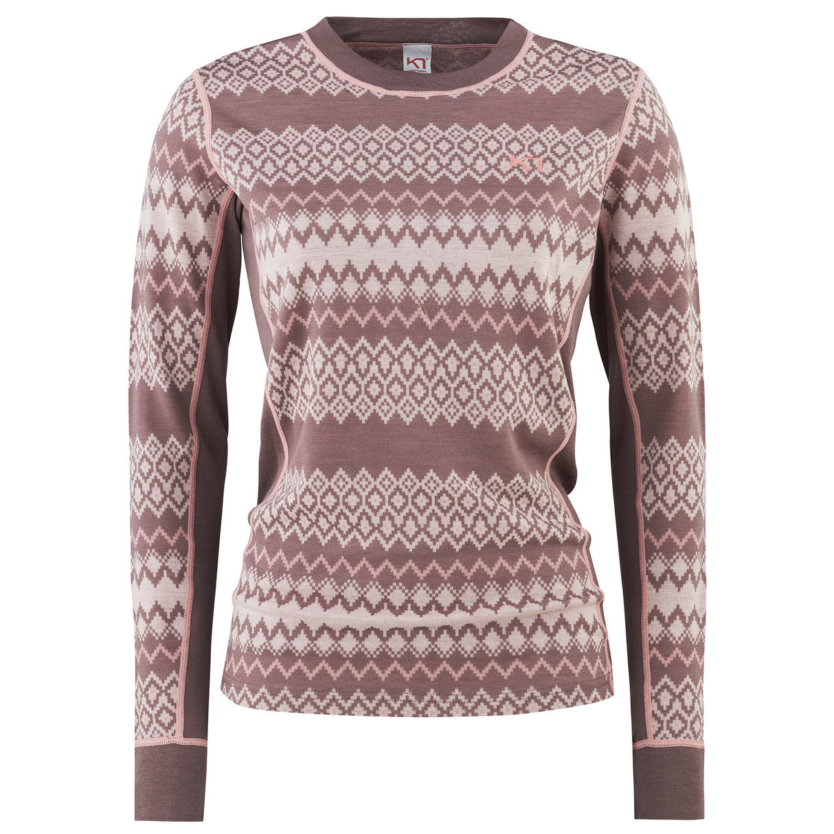 Kari Traa Agnes 2.0 Long Sleeve Skiundertrøje Dame - Taupe - Taupe