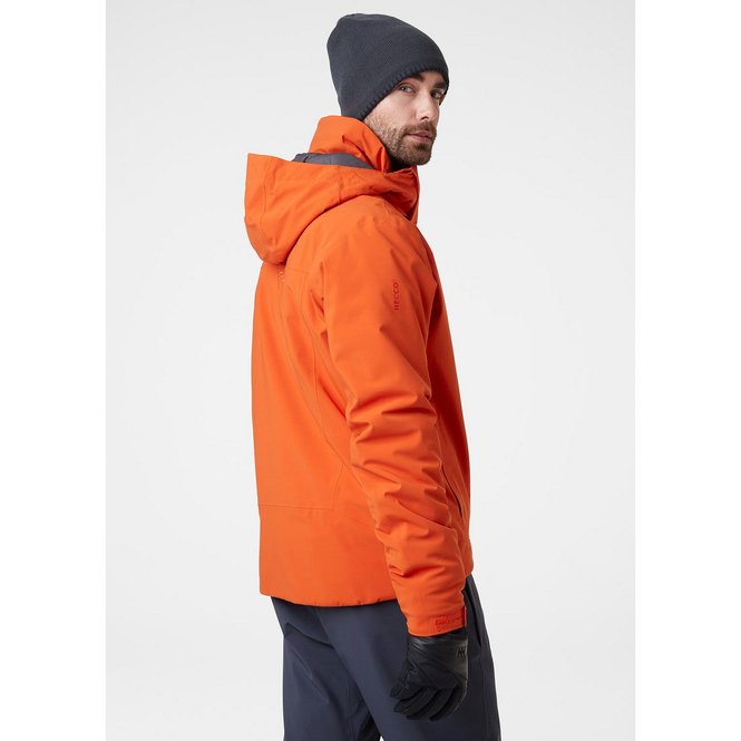 Helly Hansen Men's Alpha LIFALOFT Insulated Ski Jacket Skijakke Herre - Patrol Orange -