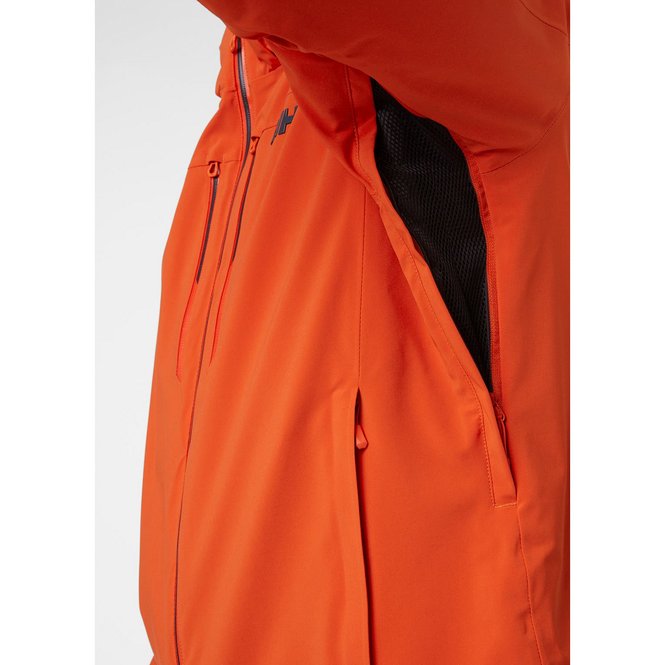 Helly Hansen Men's Alpha LIFALOFT Insulated Ski Jacket Skijakke Herre - Patrol Orange -