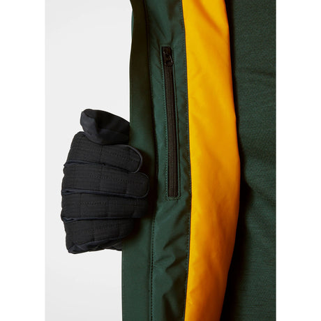 Helly Hansen Men's Powderface / Sogn Skisæt Herre - Darkest Spruce / Neon Orange -