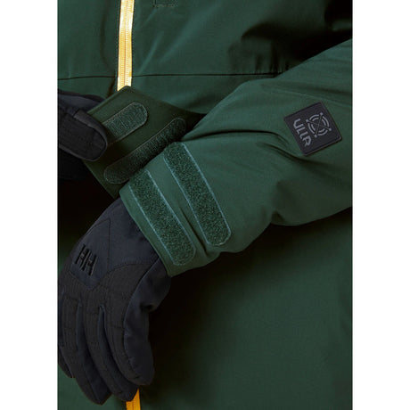 Helly Hansen Men's Powderface / Sogn Skisæt Herre - Darkest Spruce / Neon Orange -