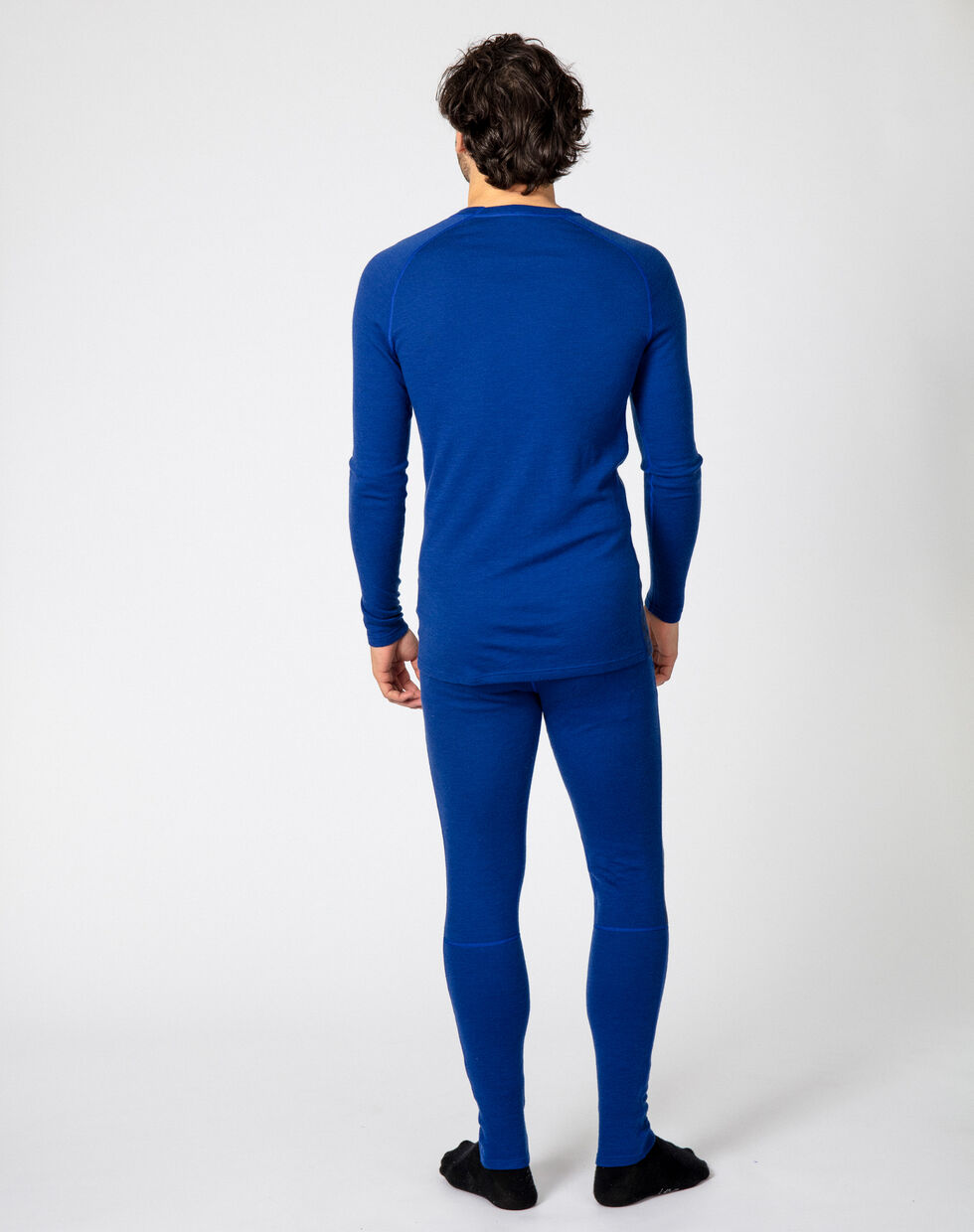 Bula Geo Merino Wool Crew Skiundertøj Sæt Herre - Lapis -