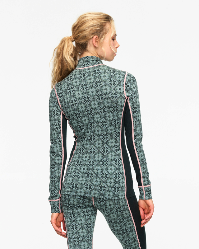 Kari Traa Rose Half Zip Skiundertrøje Dame - Murk Green -