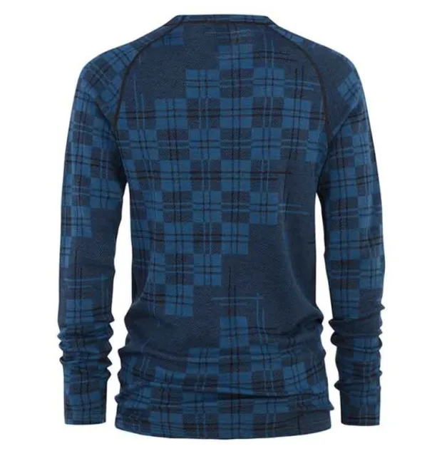 Bula Check Merino Wool Crew Skiundertrøje Herre -