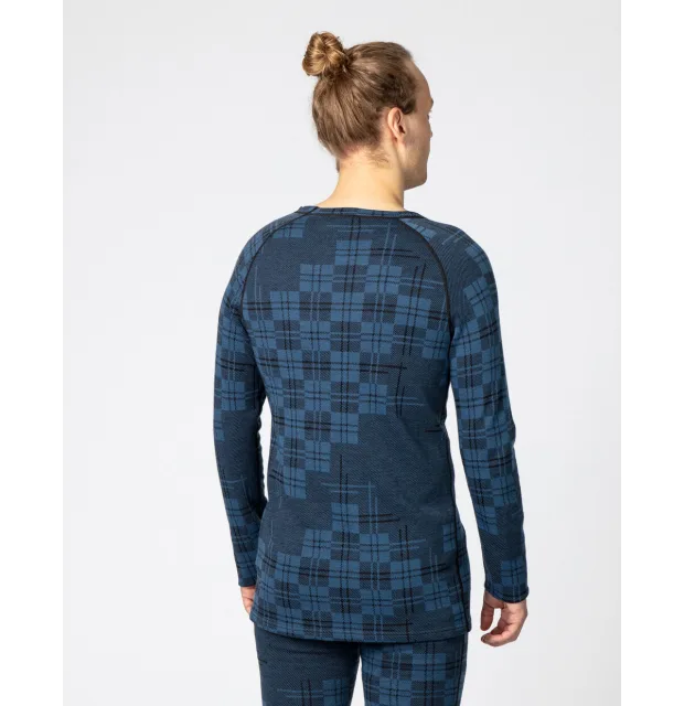 Bula Check Merino Wool Crew Skiundertrøje Herre -