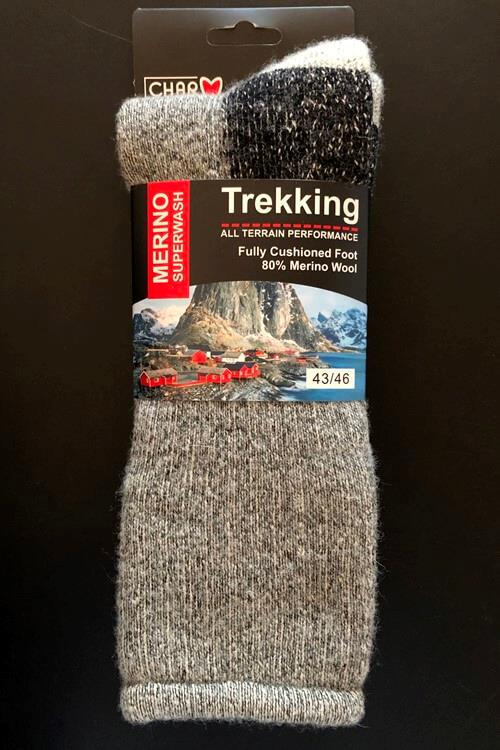 Woolwear Trekking sokker 80 % Uld - Antrazic - Mørk Grå