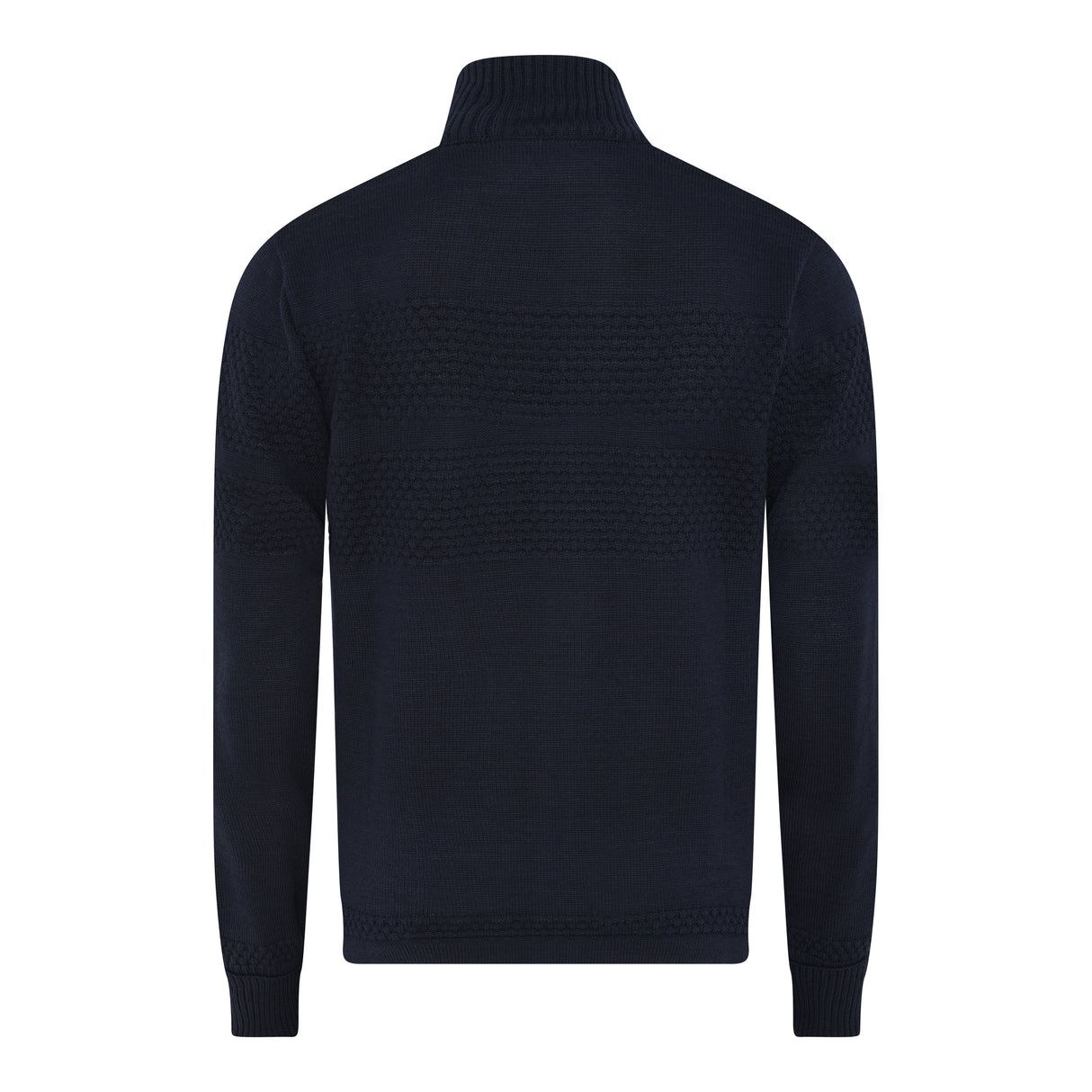 Clipper Saltum Cardigan Stand Up Collar Zip Sømandstrøje - Captain Navy -