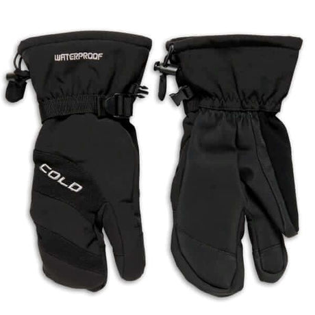 Cold Skihandsker 3-Finger JR - Sort -
