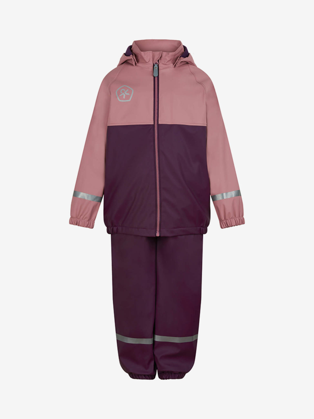 Color Kids Børne PU Fleeceforet Regntøj - Lilla -