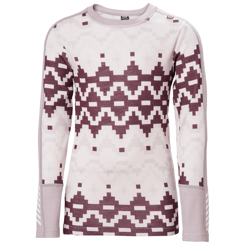 Helly Hansen Juniors' Graphic LIFA® Merino Base Layer Set Skiundertøj Børn - Dusty -