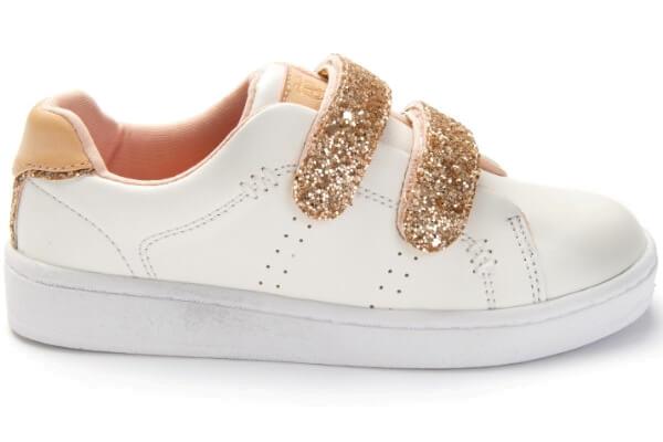 Hulabalu Shimmer JR Velcro - Hvid -