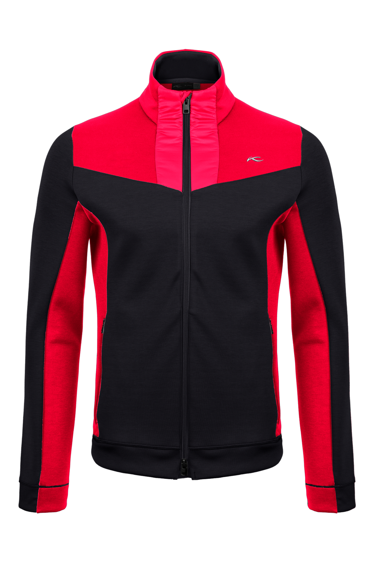 Kjus Men's Formula Midlayer Jacket - Black/Carmine - Black Carmine