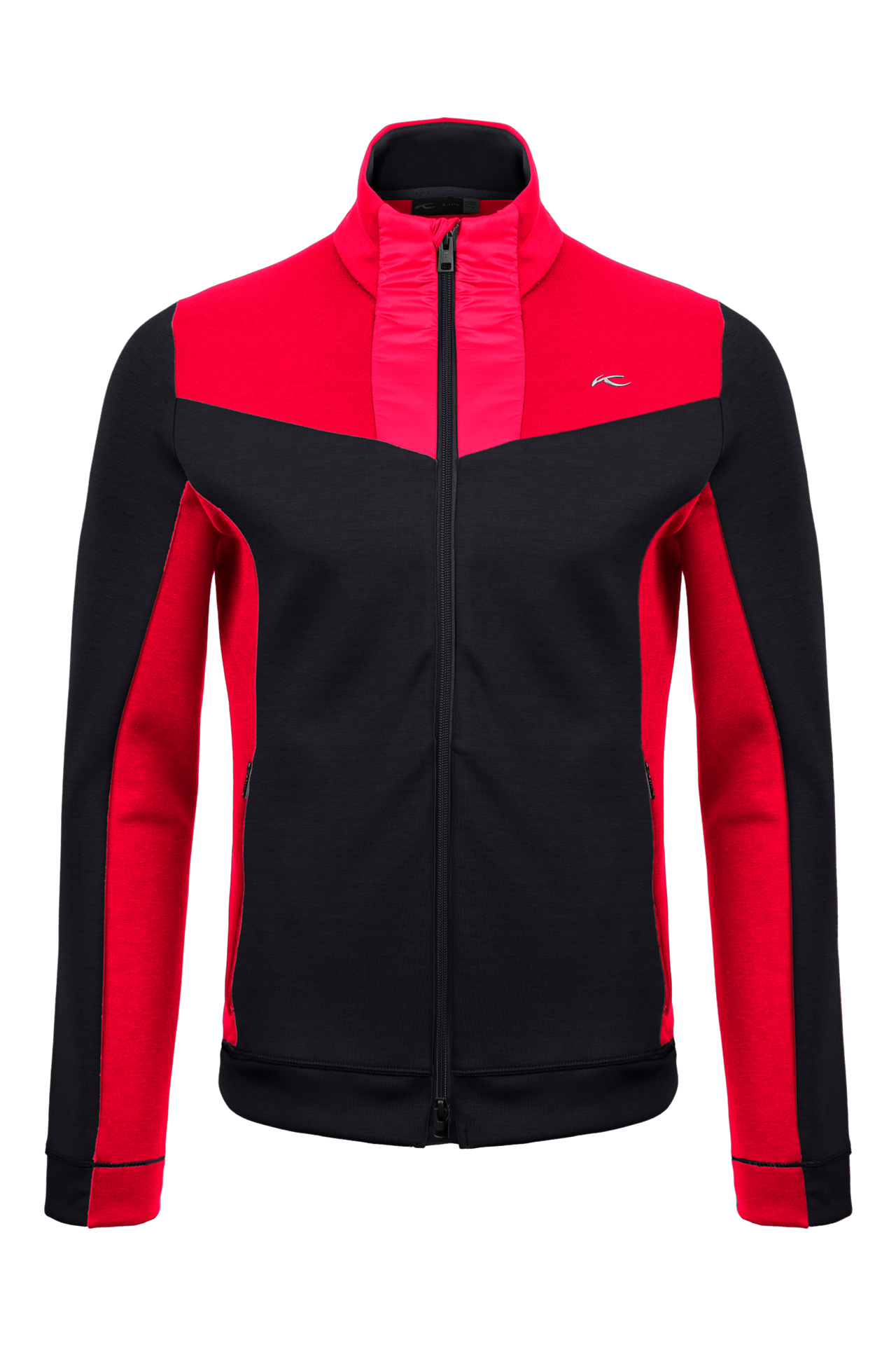 Kjus Men's Formula Midlayer Jacket - Black/Carmine - Black Carmine