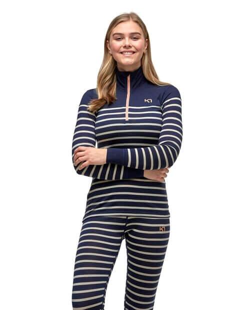 Kari Traa Maske H/Z Skiundertrøje med lynlås -