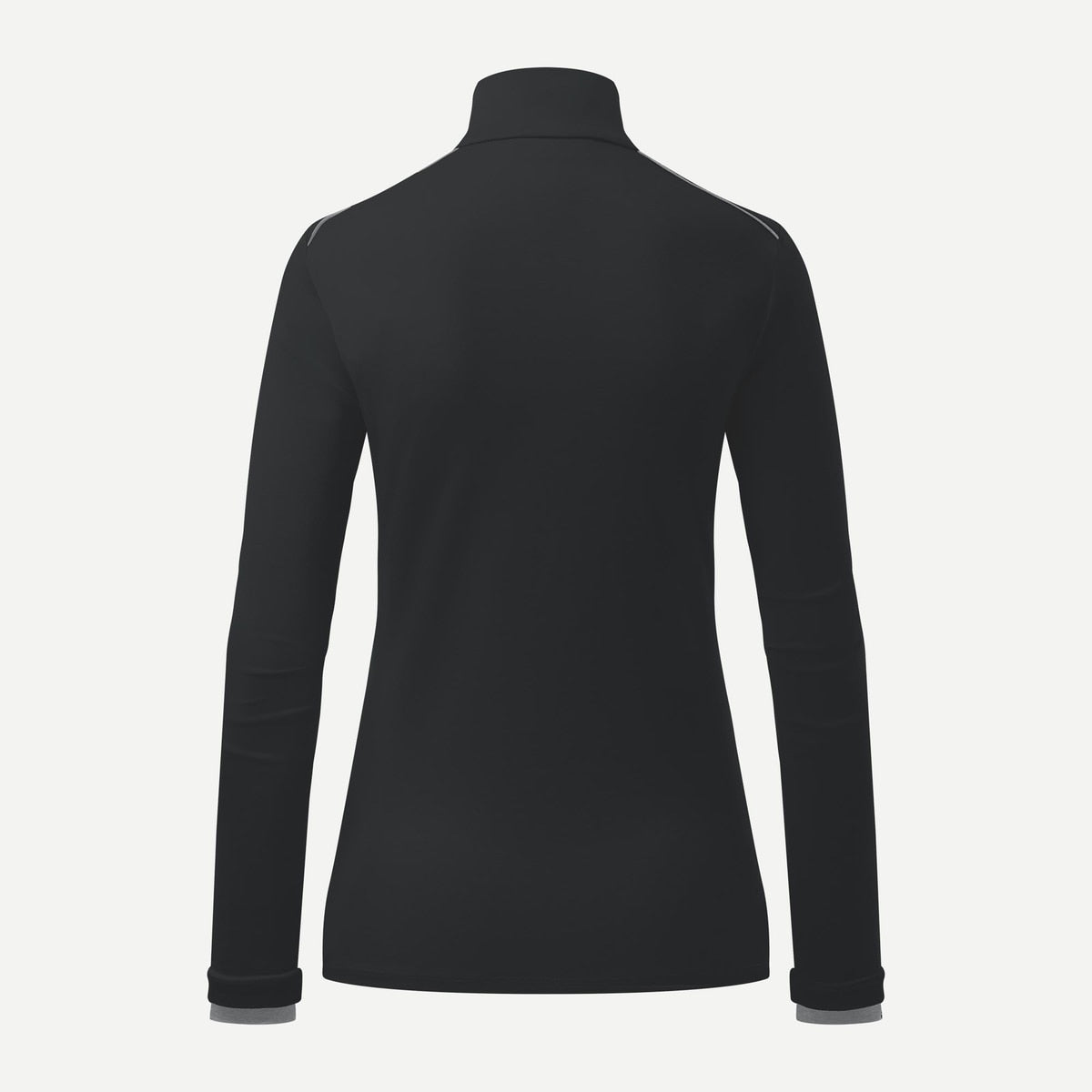Kjus Feel Women's Feel Midlayer Half-Zip Skiundertrøje Dame - Black Melange -
