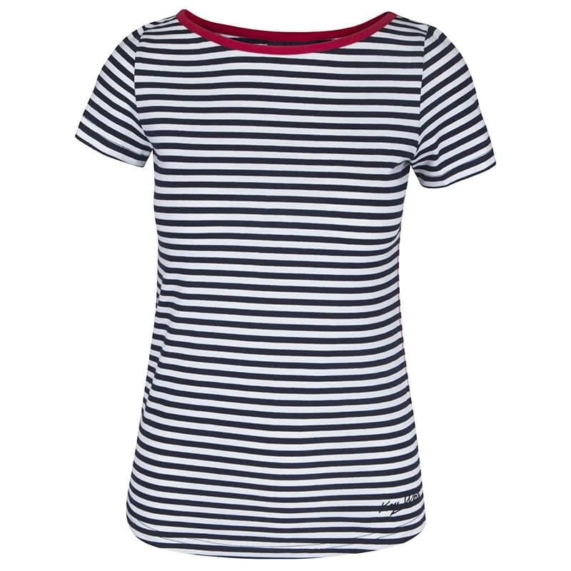 Sea Ranch Luella Stribet Kortærmet T-shirt - SR Navy/Pearl -