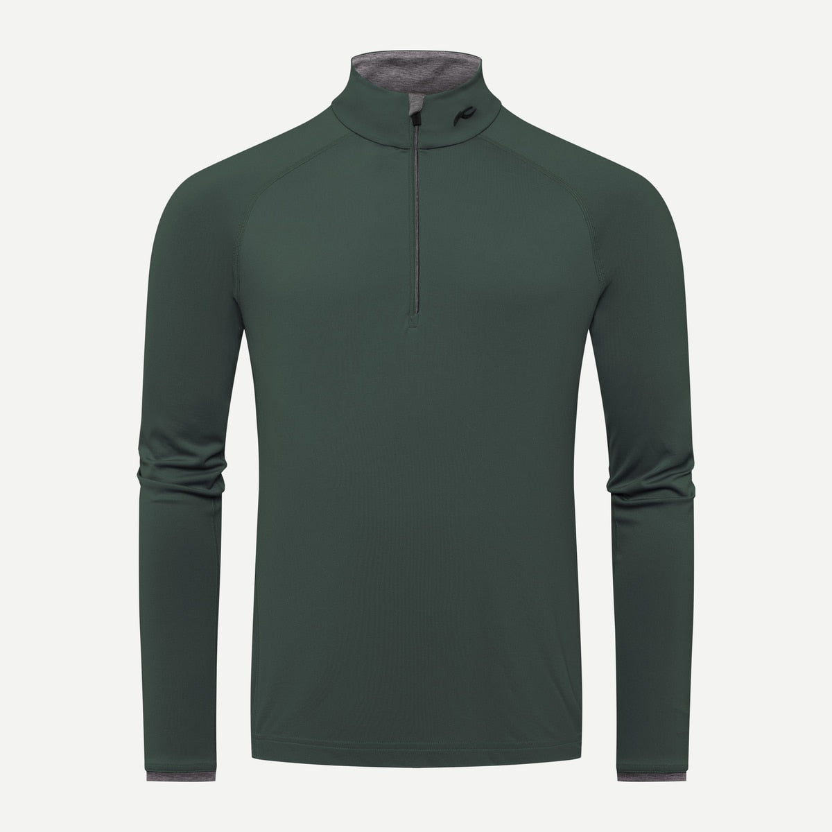 Kjus Feel Halfzip Skiundertrøje Herre - Dark Jet Green -