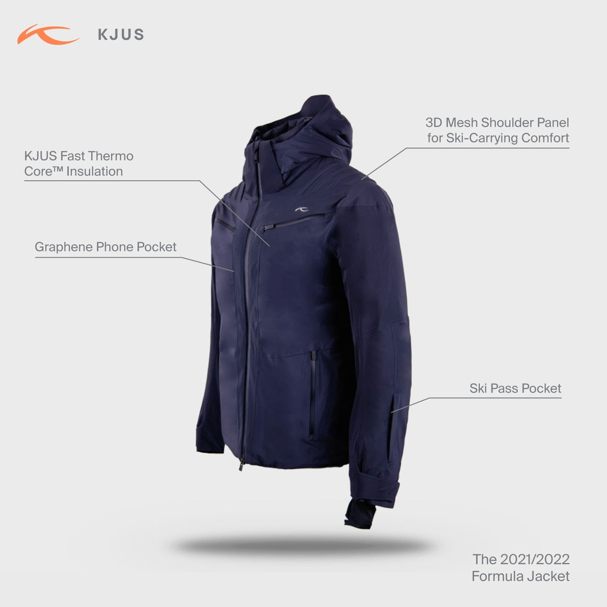 Kjus Formula Jacket Skijakke Herre - Sort -