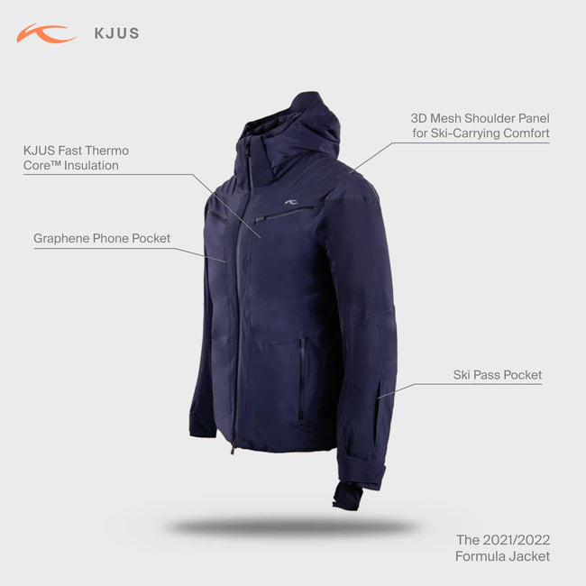Kjus Men's Formula Jacket Skijakke Herre - 413 Deep Space -