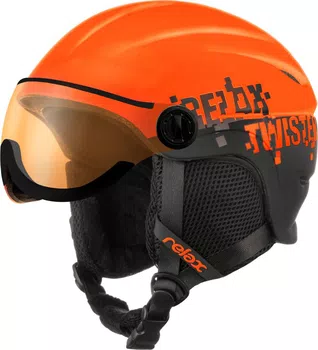 Relax Twister Visor Skihjelm med Visir - Børn - Orange