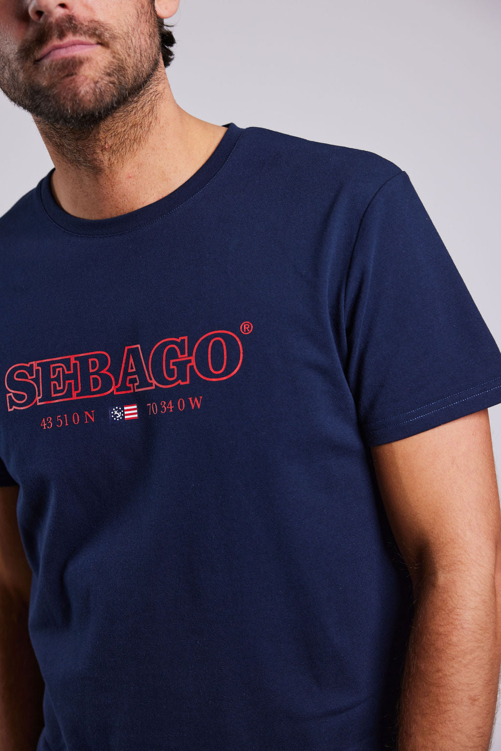 Sebago Performance Tee T-shirt Herre - Navy -