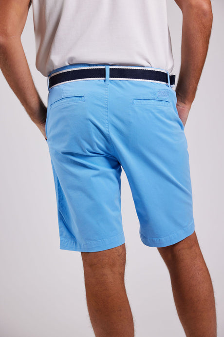 Sebago DKS Belted Bermuda Shorts Herre - Air Blue -