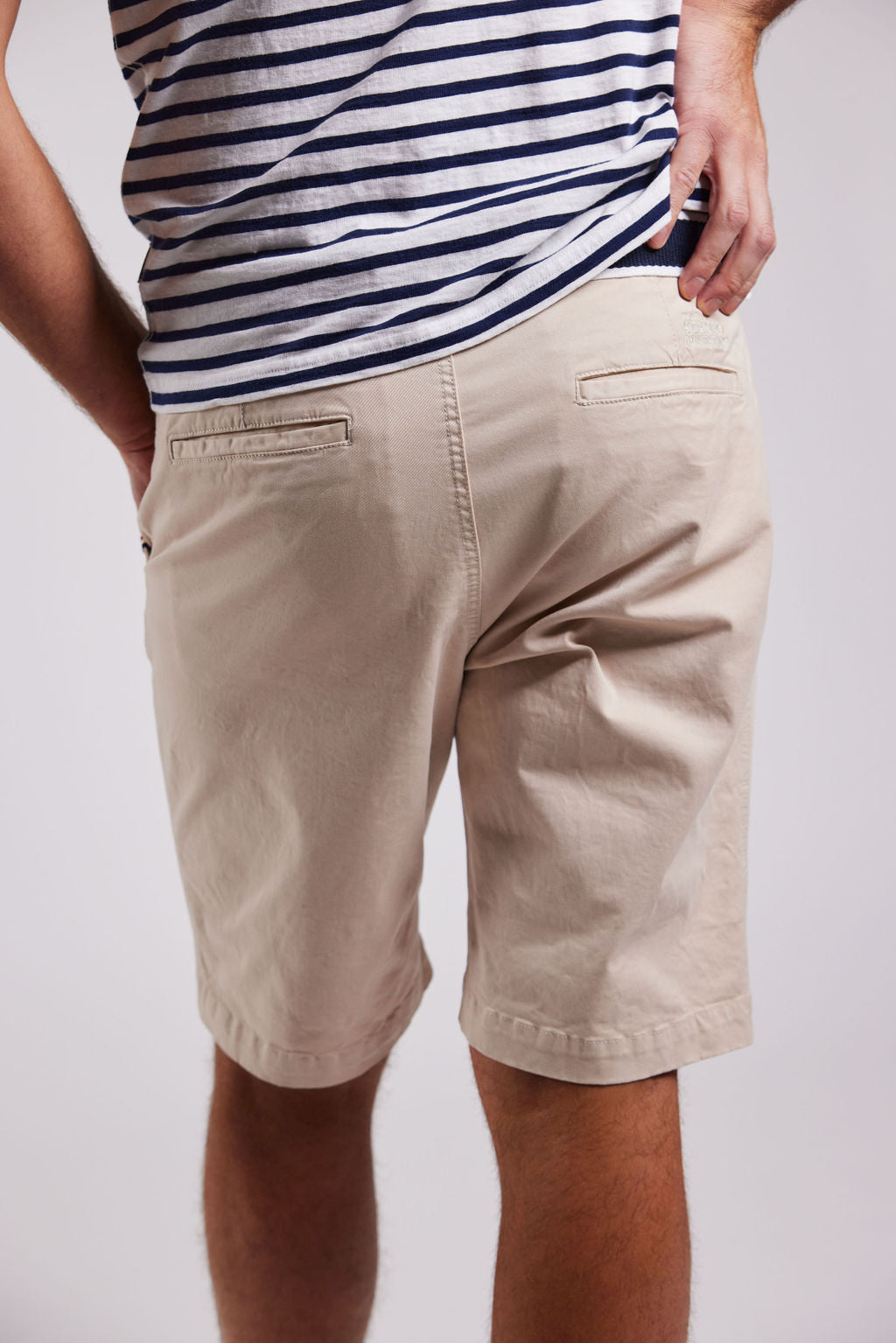 Sebago DKS Belted Bermuda Shorts Herre - Dark Sand -