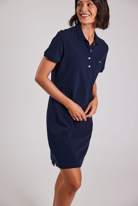 Sebago Pique Dress - Navy