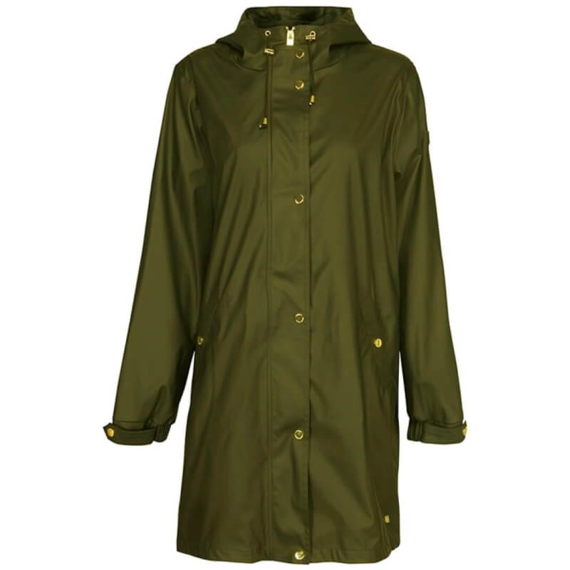 TicketWOMAN Zizzie W Regnjakke - Oliven -