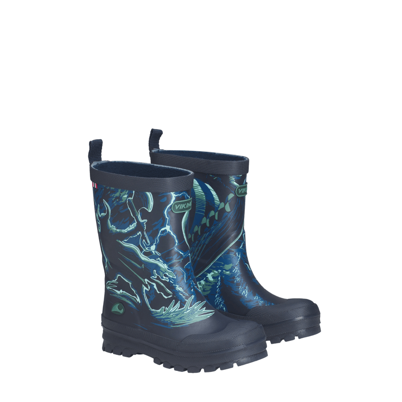 Viking Jolly JR Gummistøvler - Navy/Bluegreen - 35