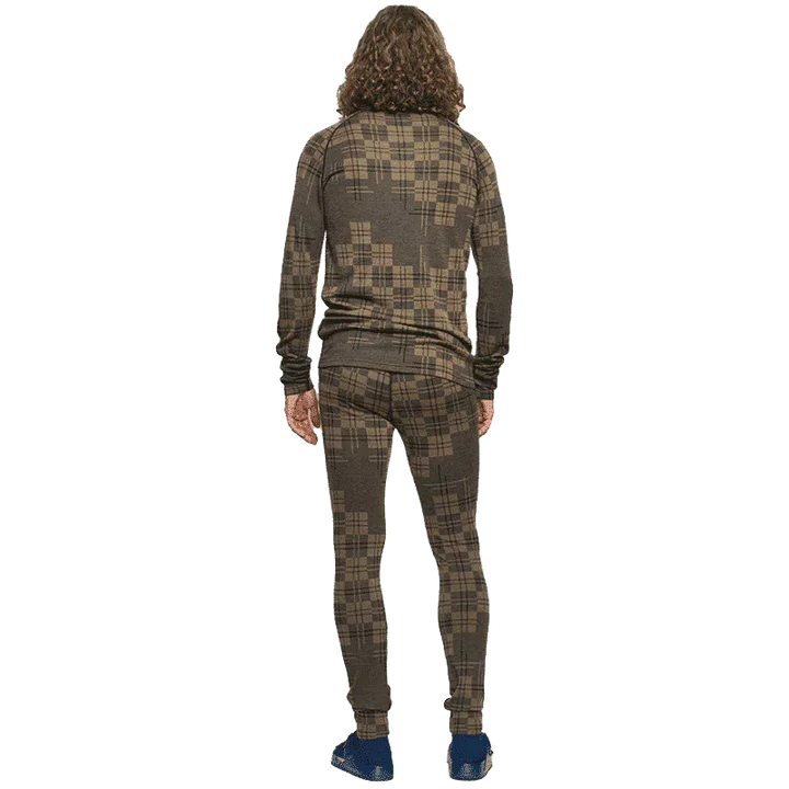 Bula Check Merino Wool Crew Skiundertrøje Herre -