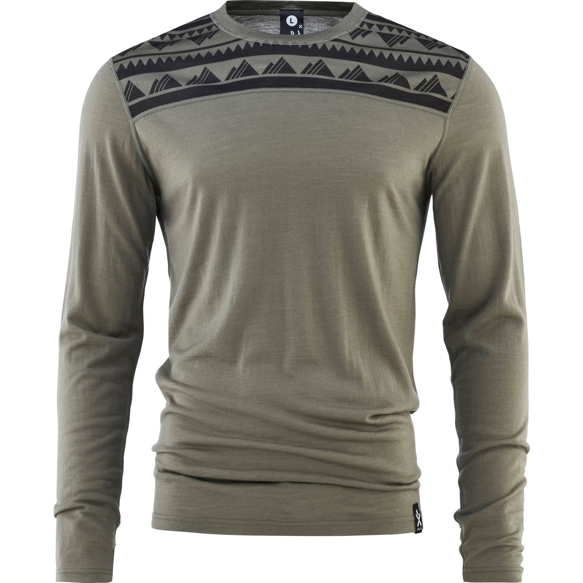 Bula Aztec Merino Wool Crew Skiundertrøje Herre - Sage - Sage