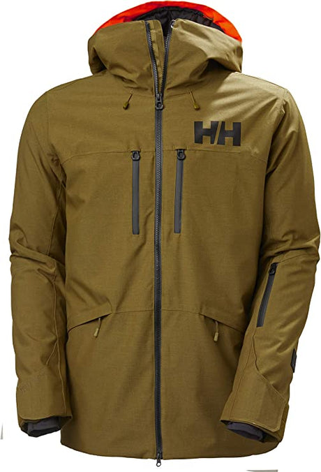 Helly Hansen Men's Garibaldi / Sogn Skisæt Herre - Uniform Green / Neon Orange -