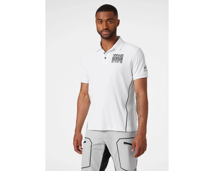 Helly Hansen Men's HP Racing Quick-Dry Polo T-shirt Herre - White - White