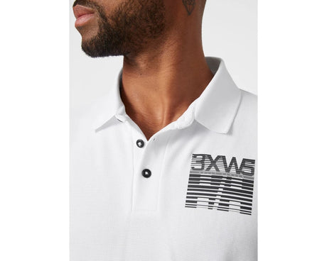 Helly Hansen Men's HP Racing Quick-Dry Polo T-shirt Herre - White -