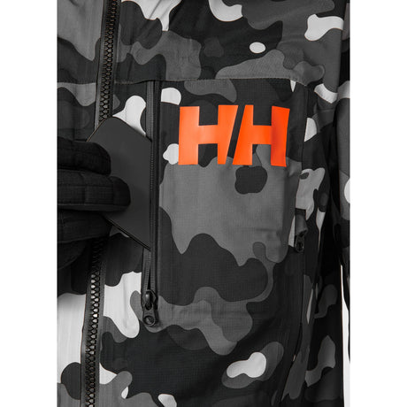 Helly Hansen Unisex Chugach Infinity Printed Suit Skidragt - Dame / Herre - Ebony Camo -
